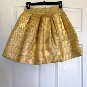 Dillard’s Metallic Gold Skirt